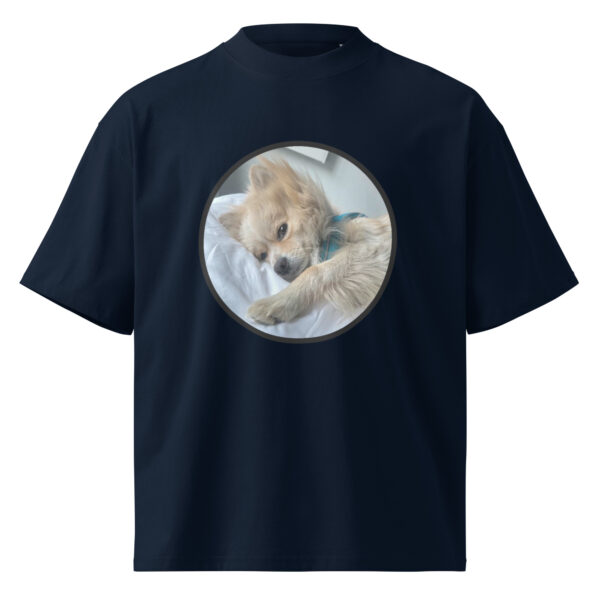 Unisex organic oversized high neck t-shirt