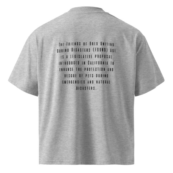 Oreo Fire Dog Unisex Oversized t-shirt - Image 2