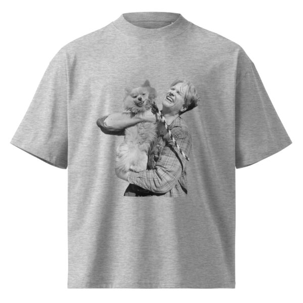 Unisex organic oversized high neck t-shirt - Image 5