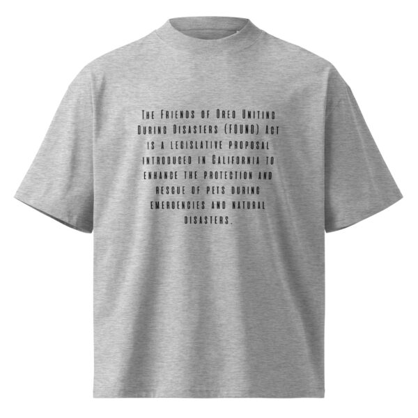 Oreo Fire Dog Unisex Oversized t-shirt