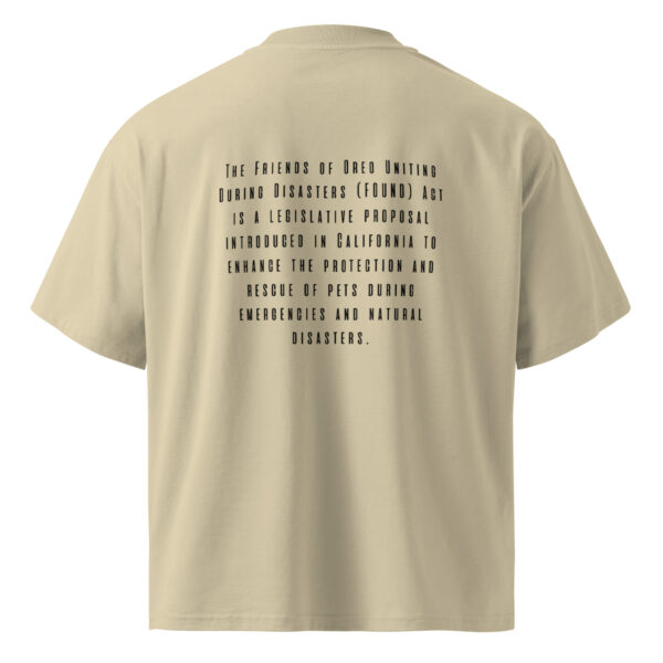 Oreo Fire Dog Unisex Oversized t-shirt - Image 4